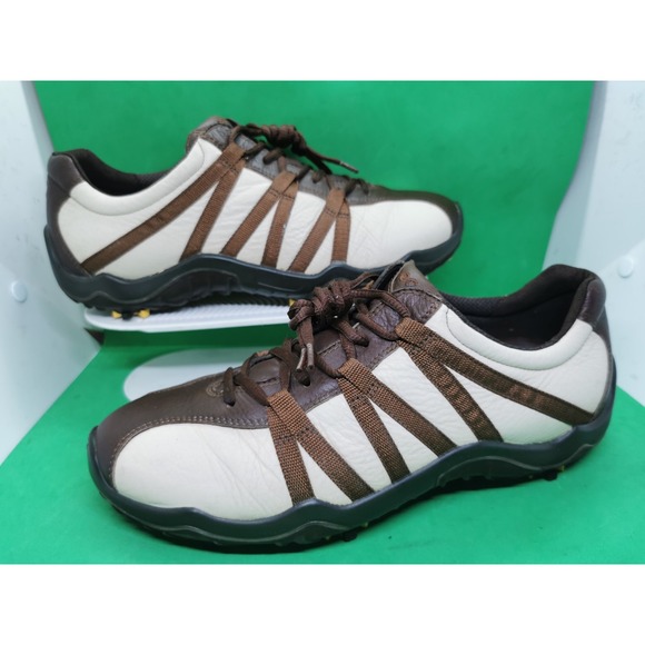 Ecco Other - Ecco Golf Cas Cool Mens Brown Classic Leather Comfort Shoes spike Size 8.5/ 42
